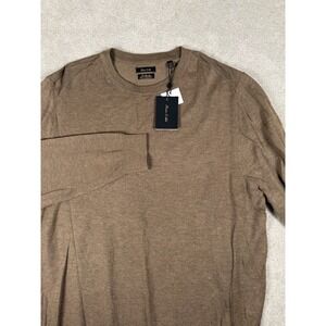 New Porter & Ash Luxury Knit Sweater Light Brown XL Stretch Breathable Soft